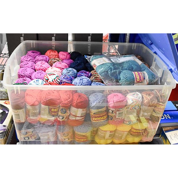 LARGE LOT OF YARN