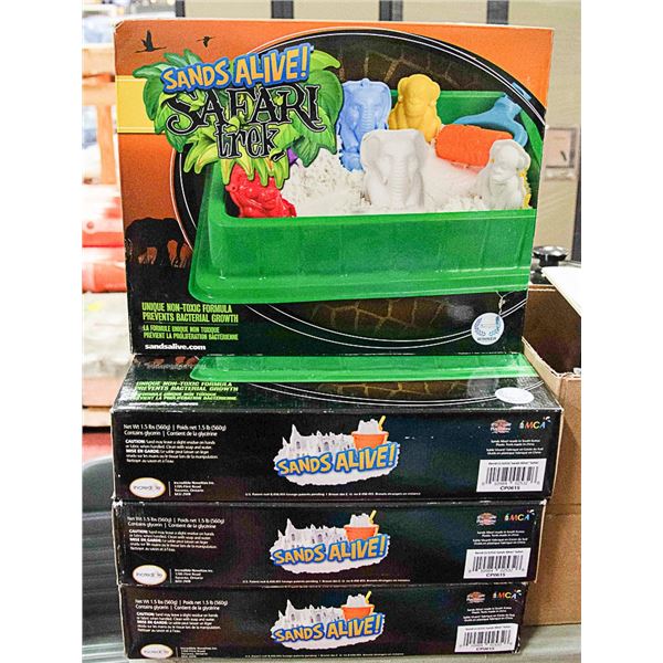 4 BOXES OF SANDS ALIVE TREK SAND