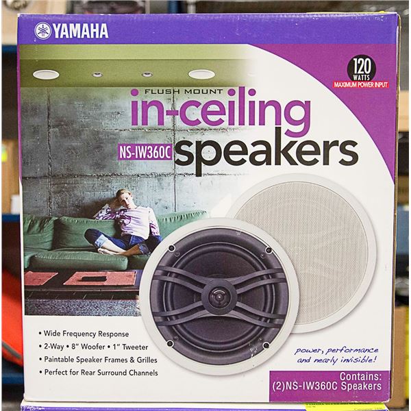 YAMAHA IN-CEILING SPEAKERS NEW