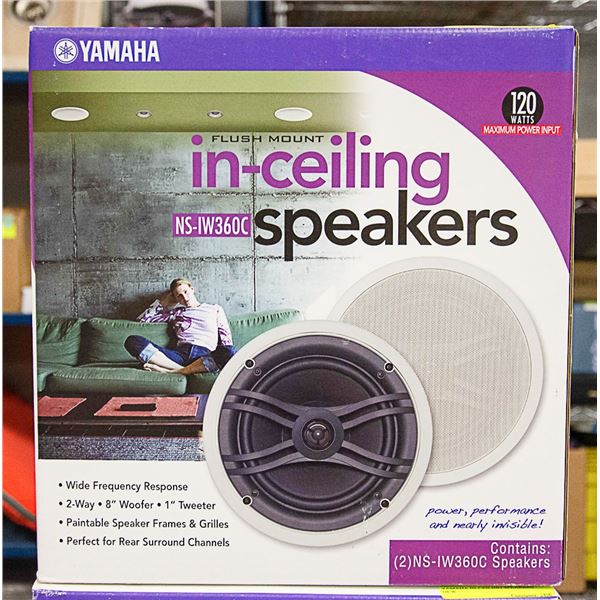 YAMAHA IN-CEILING SPEAKERS NEW