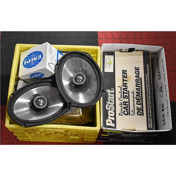 CAR EQUIPMENT - SPEAKERS, CAR STARTER , ALARM
