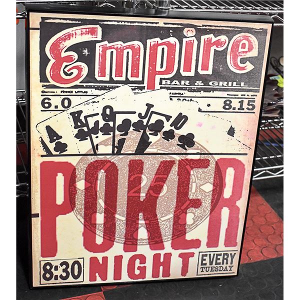 FRAMED POKER ART