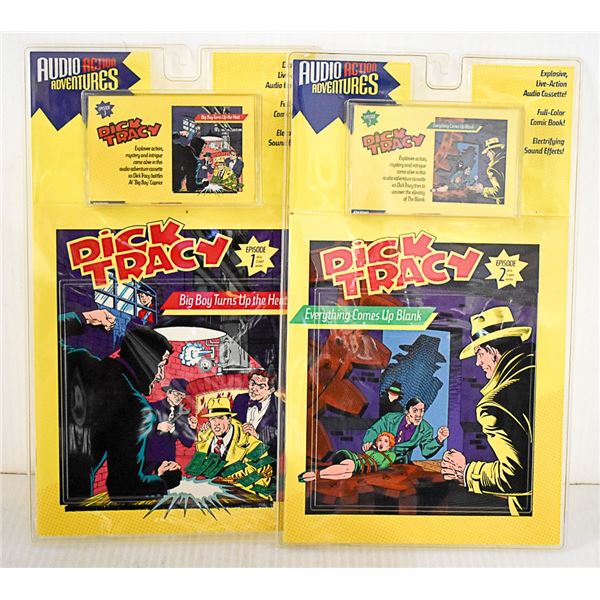 RARE DICK TRACY CASSETTE COLLECTION #1,2 UNOPENED