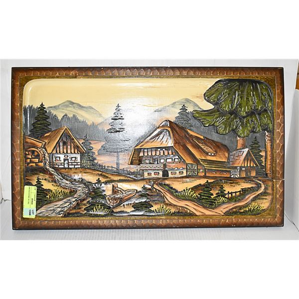 FLAT OF ASSORTED WOODEN HOME DECOR