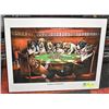 Image 1 : DOGS PLAYING POKER WOOD MOUNTED ART