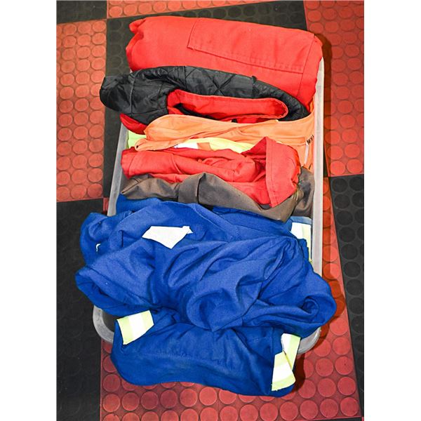 TOTE OF FIRE COVERALLS, INSULATED COVERALLS,
