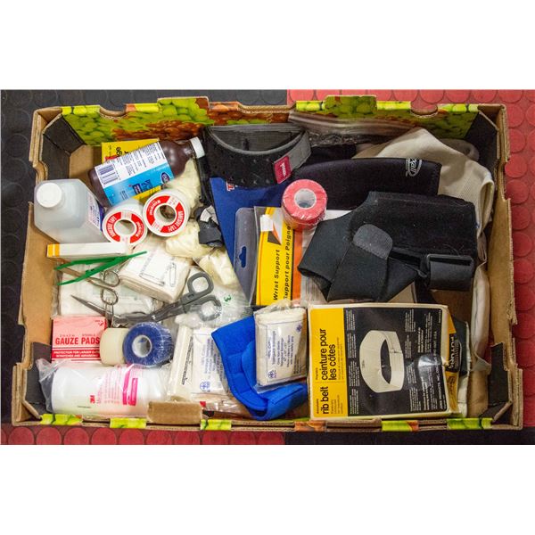 LARGE LOT OF FIRST AID SUPPLIES INCL. SOFT