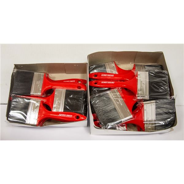 2 BOXES OF NEW PAINT BRUSHES 3 & 4 INCH 12 PER