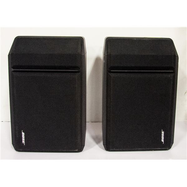 PAIR OF BOSE 201 SERIES IV TWO-WAY BLACK