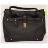 Image 1 : LADIES NEW BLACK STAMPED-DESIGN PURSE &