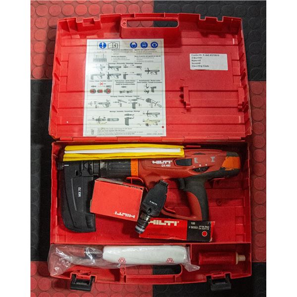 HILTI DX460 WITH MX72 & 460 F8 POWDER ACTUATED