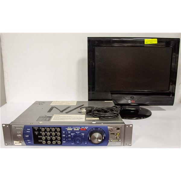 MONITER WITH BUILT IN PVR FOR SECURITY CAMERAS AND