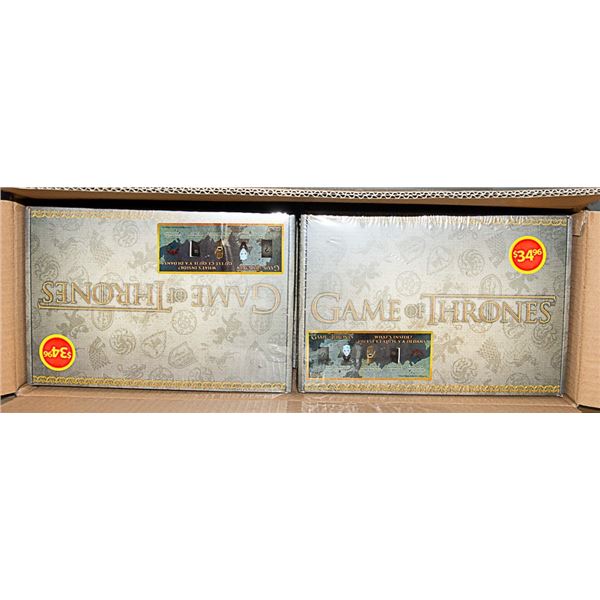 CASE WITH 4 GAME OF THRONES COLLECTIBLE SETS