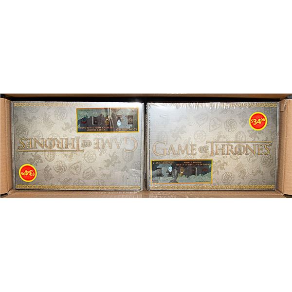 CASE WITH 4 GAME OF THRONES COLLECTIBLE SETS