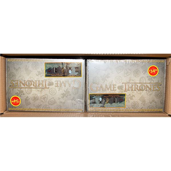 CASE WITH 4 GAME OF THRONES COLLECTIBLE SETS