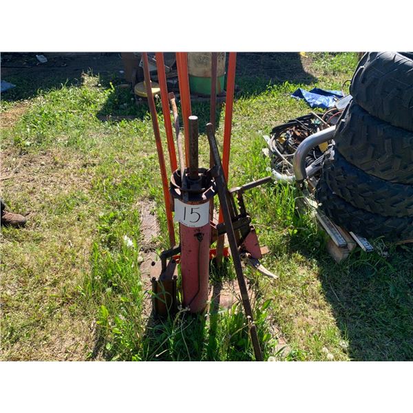 Tire changer, assorted bars