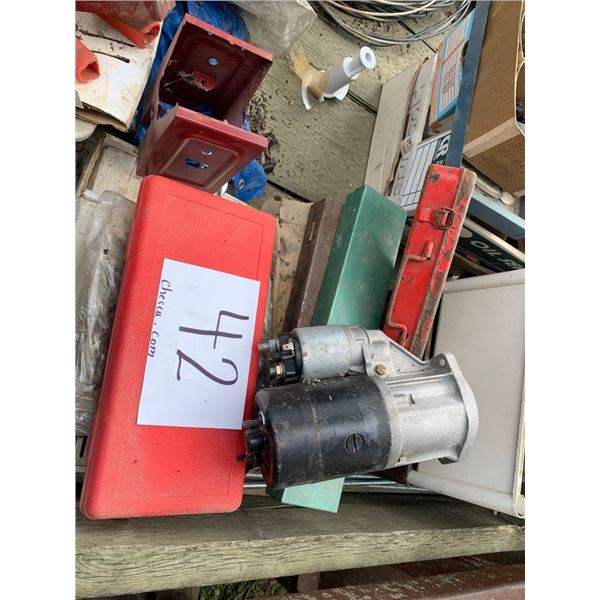 Misc. parts, new roller chain, new alternator