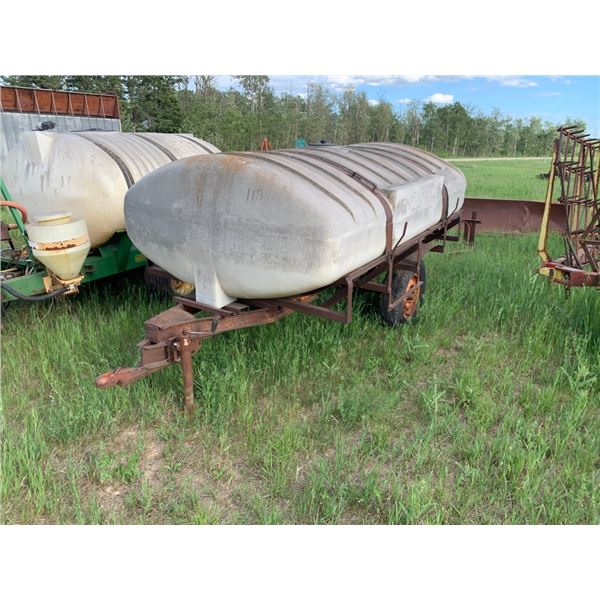 Water tank on trailer