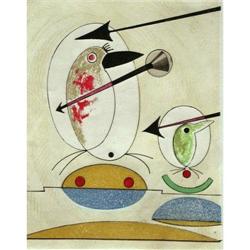 MAX ERNST Etching Surrealism Collage