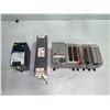 Image 1 : Lot of Allen Bradley Items Including Allen-Bradley Rack w/Modules, Power Supply & Line Filter
