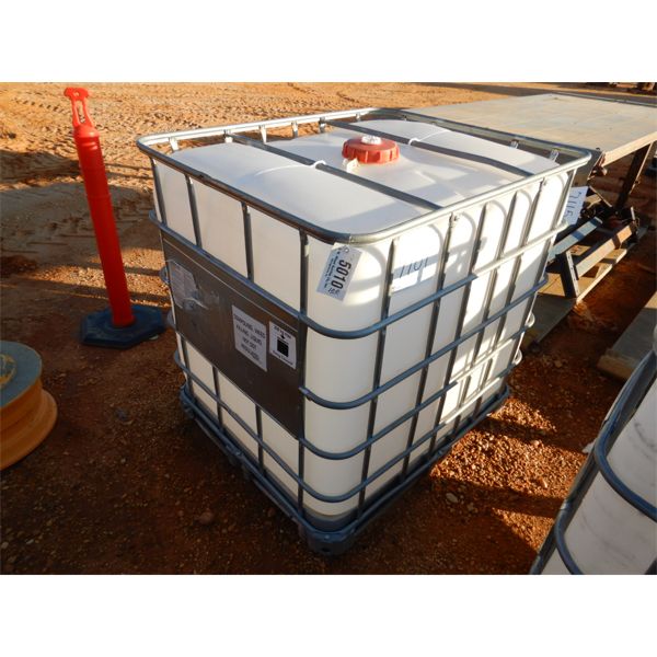 250 GAL PLASTIC CONTAINER W/METAL CAGE (B7)