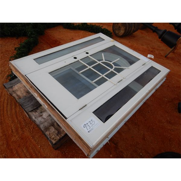  (1) DOOR & (1) WINDOW, SET ON PALLET