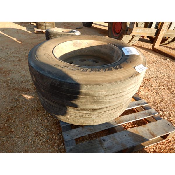 (2) 11R24.5 TIRES & RIMS (A-2)