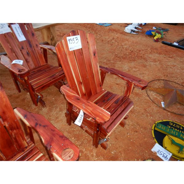 RED CEDAR GLIDER ROCKER 