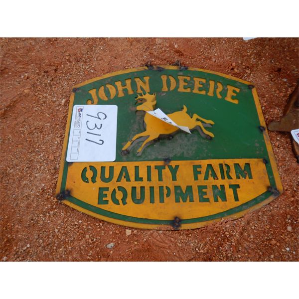 JOHN DEERE METAL SIGN (C-6)