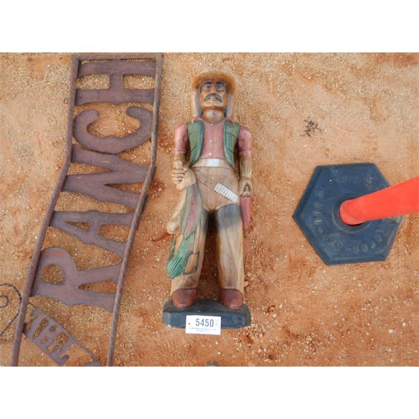 3' WOODEN COWBOY (C-6)