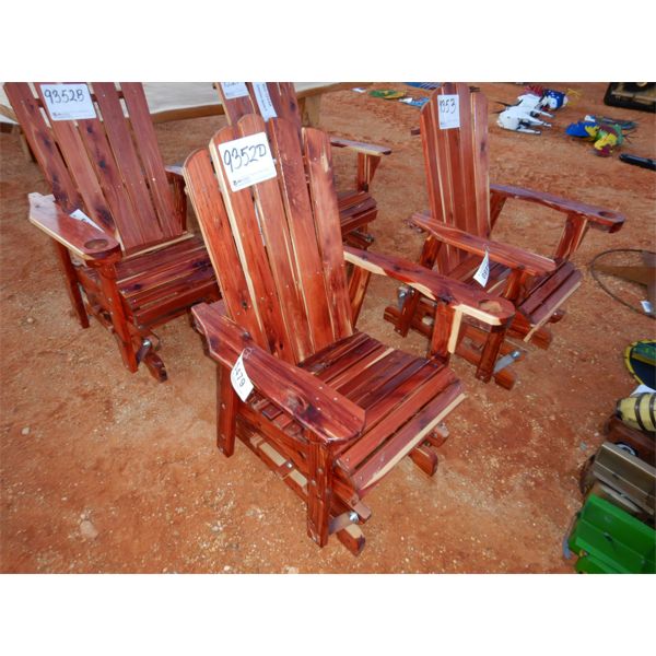 RED CEDAR GLIDER ROCKER 
