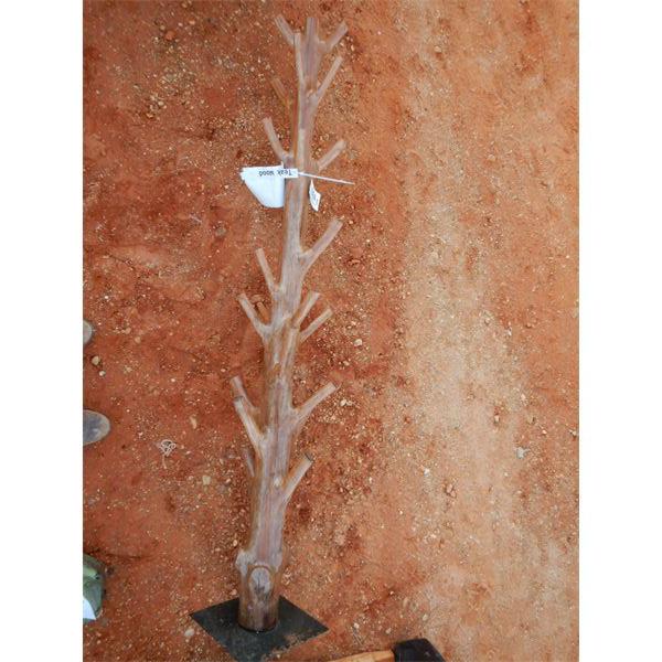 TEAKWOOD HAT RACK, 6FT