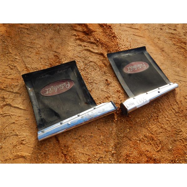 (1) PAIR PETERBILT MUD FLAPS W/ HANGER (A-1)