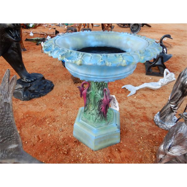 ALUM CAST WATER BASIN/BIRD BATH (LAWN ART)