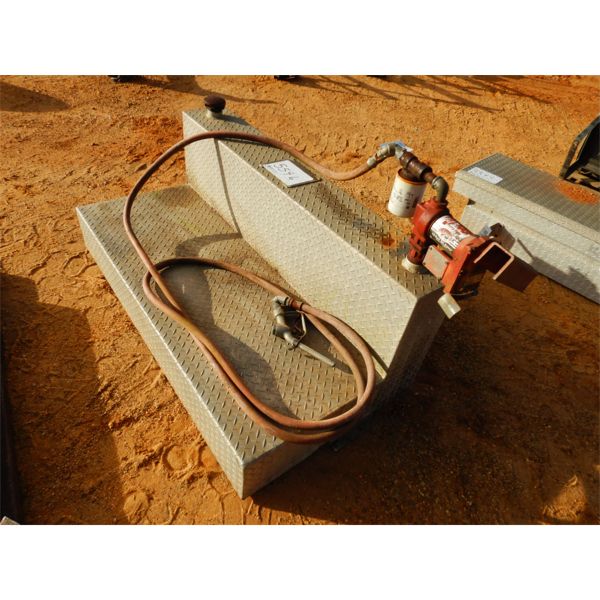 ALUMINUM L SHAPE FUEL TANK W/ 12 VOLT PUMP (A-1)