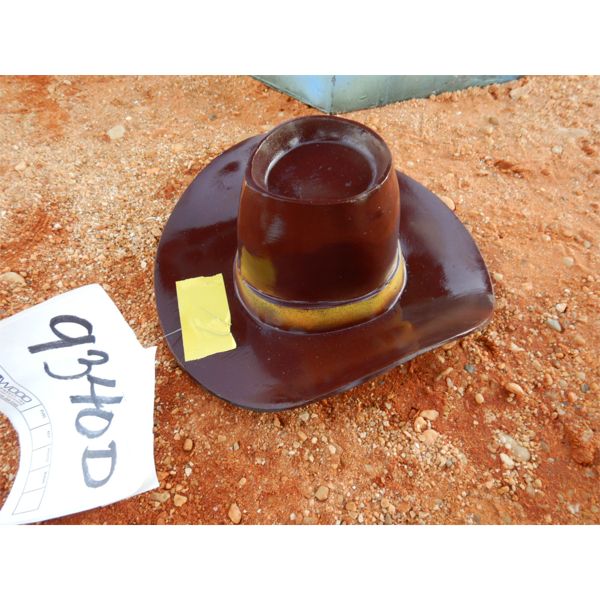 ALUM CAST COWBOY HAT (DESK ART)