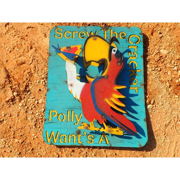 PARROT SIGN (METAL ART)
