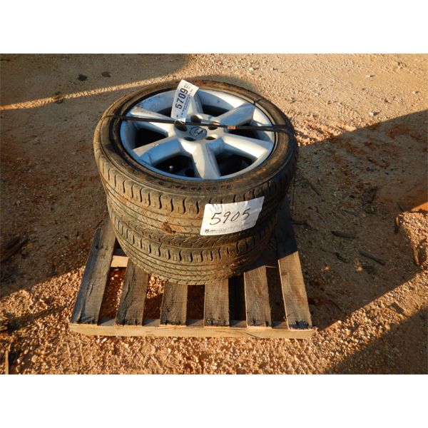 (2) 245/45R18 TIRES & RIMS (A-2)