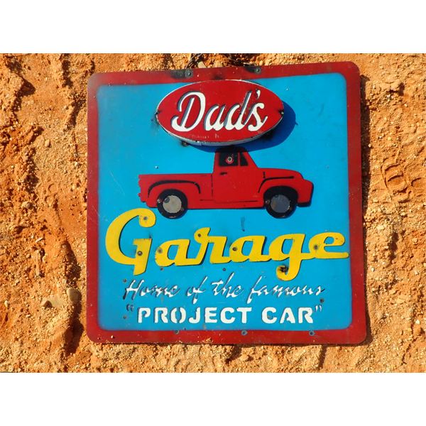 DAD'S GARAGE SIGN (METAL ART)