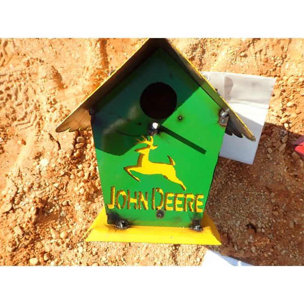 JOHN DEERE BIRD HOUSE (METAL ART)