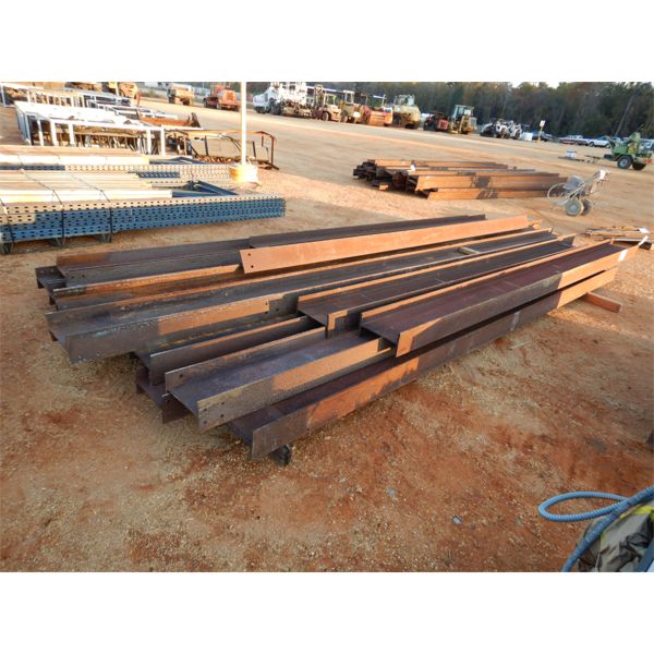 (17) PIECES 6 1/2" X 12" MISC LENGTH I BEAM (B-9)