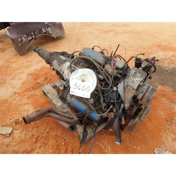 1991 FORD V8 351 CV ENGINE, RUNNING WHEN REMOVED, BAD TRANS (A-1)