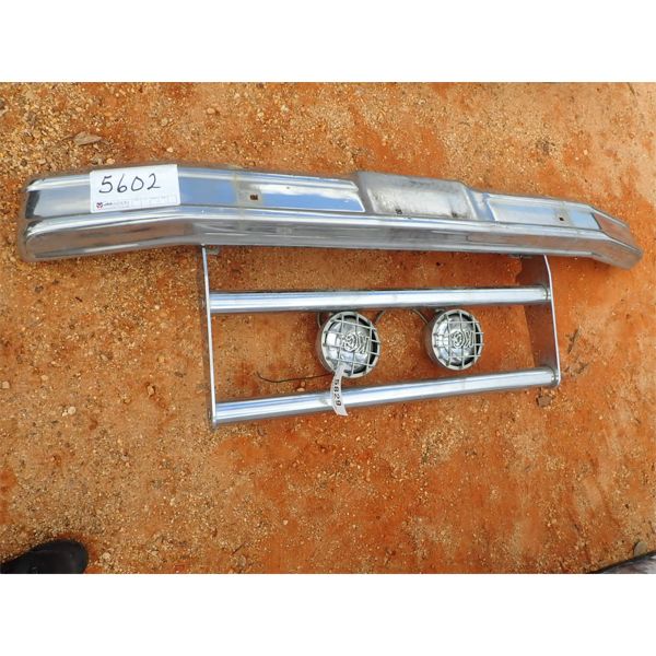 81 FORD PICKUP BUMPER & BRUSH GUARD W/LIGHT (A-1)