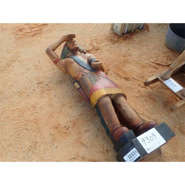 6' TEAKWOODEN INDIAN