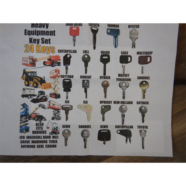 HEAVY EQUIPMENT KEY SET