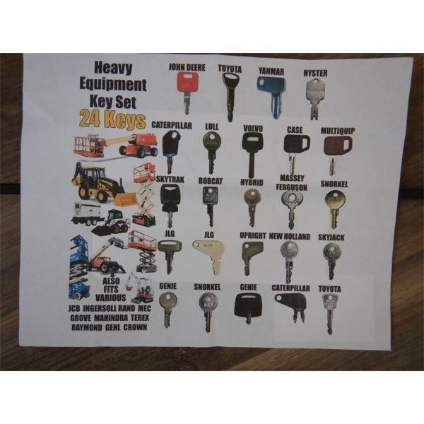 HEAVY EQUIPMENT KEY SET