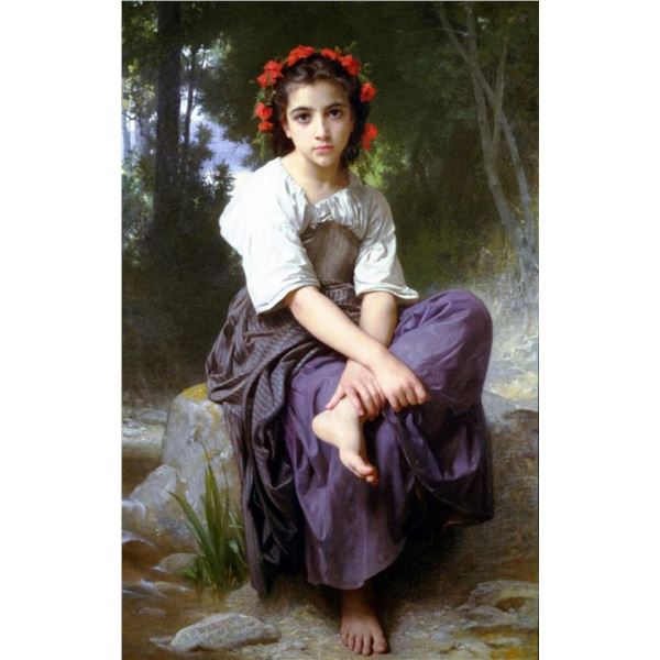 William Bouguereau - At the Edge of the Brook 2