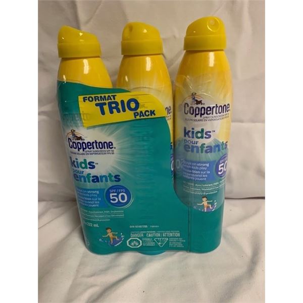COPPERTONE SUNSCREEN  KIDS X4