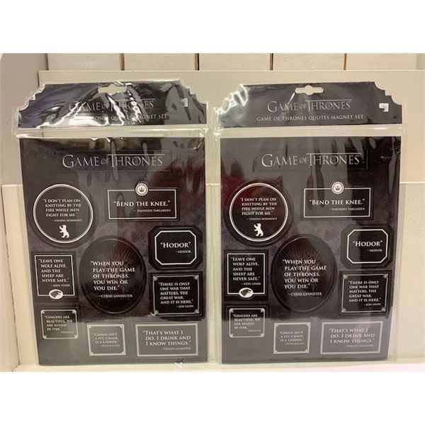 GAME OF THRONES MAGNET SET X2