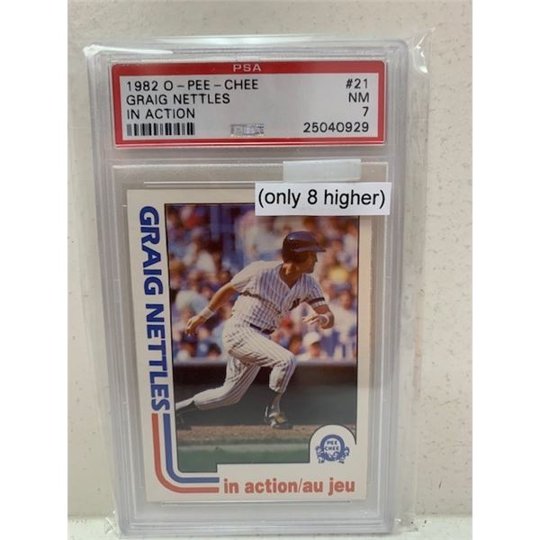 CRAIG NETTLES 1982 0PC 7 GRADE